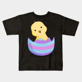 Easter Chick Hatching from the Egg Kids T-Shirt